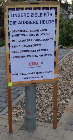 Plakat der CDU