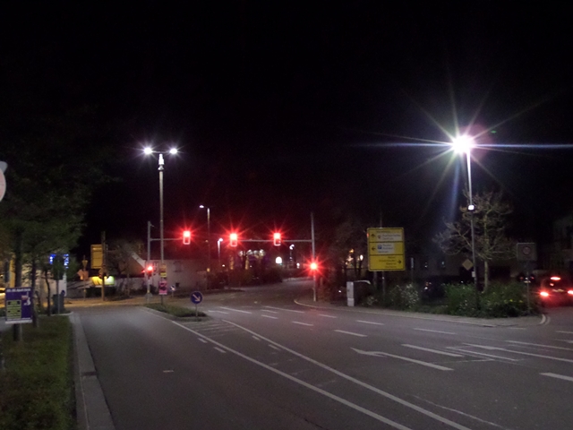 LED-Straßenbeleuchtung an der Palatin-Kreuzung